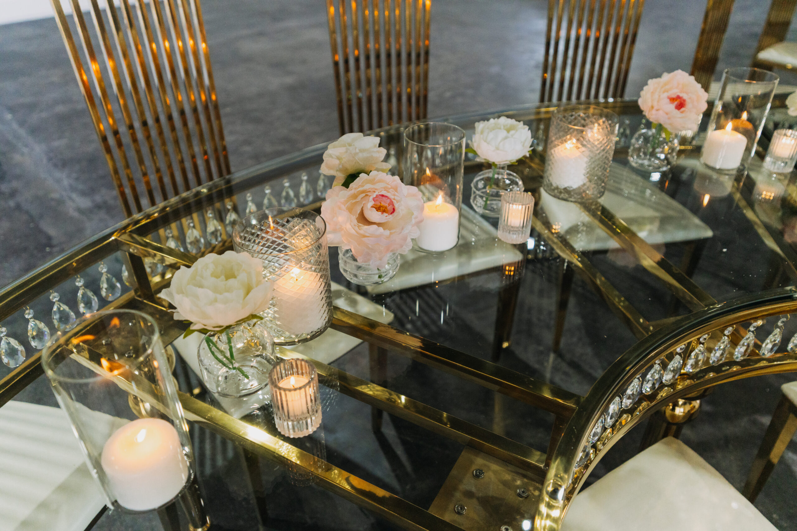 Quinceañera celebration setup at Copacabana Hall Houston TX